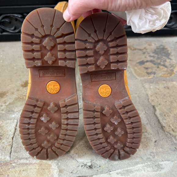 Timberland 14” Premium Waterproof Tall Lace-Up Boots Wheat Nubuck Sz 7 - Picture 4 of 10